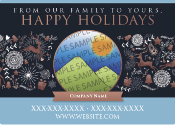 new year postcard template real estate